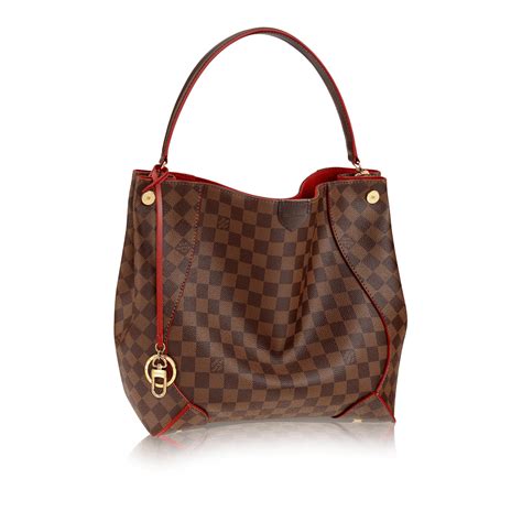 Louis Vuitton caissa hobo damier ebene canvas bag N41556